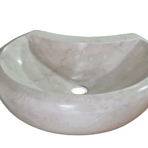 Lavabo in marmo Botticino lucido